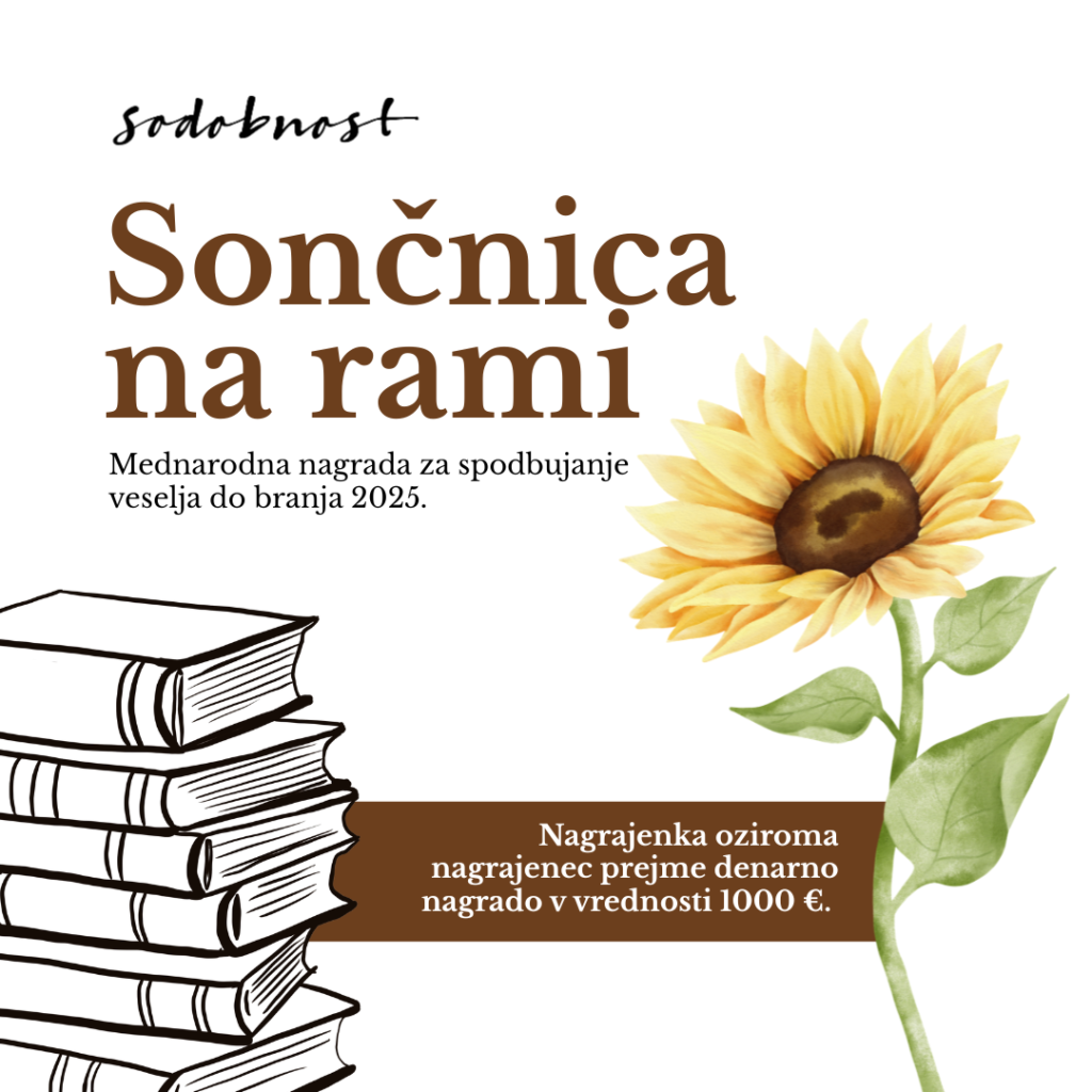 Znane so nominiranke za nagrado Sončnica na rami